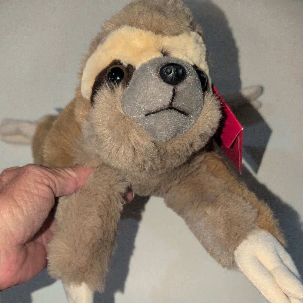 FAO Schwarz Brown Plush Sloth - From Their Adopt A Pet Collection